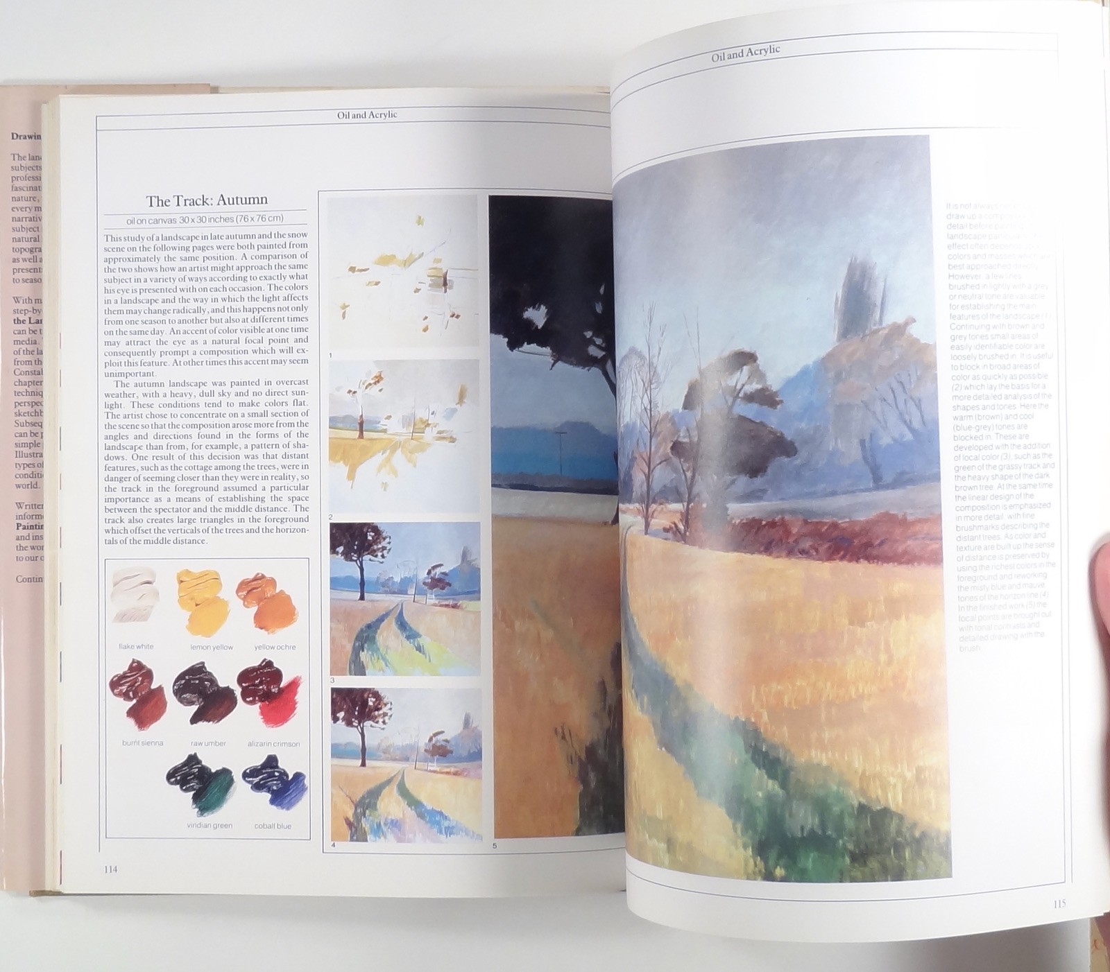 1983 Bartlett DRAWING & PAINTING THE LANDSCAPE art instruction HC/DJ composition