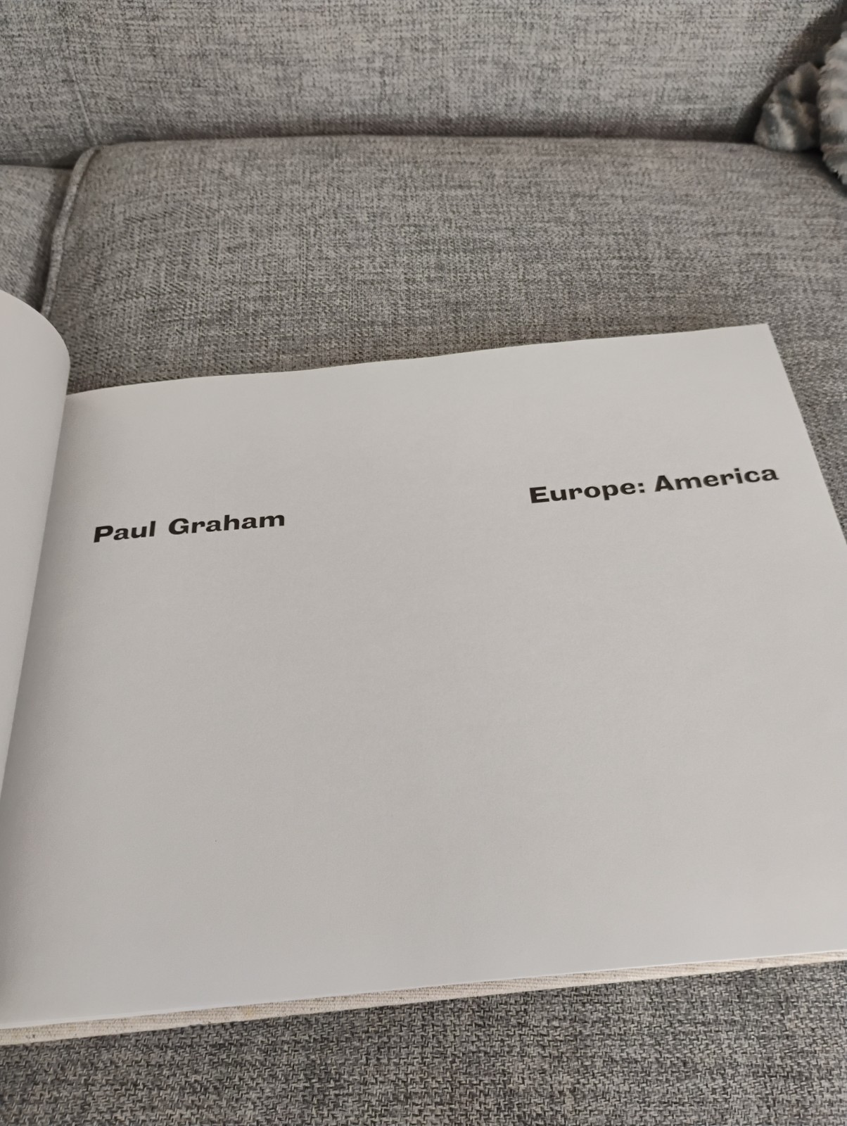 Paul Graham – Europe: America (La Fabrica Editorial Spain 2012 art photo book)