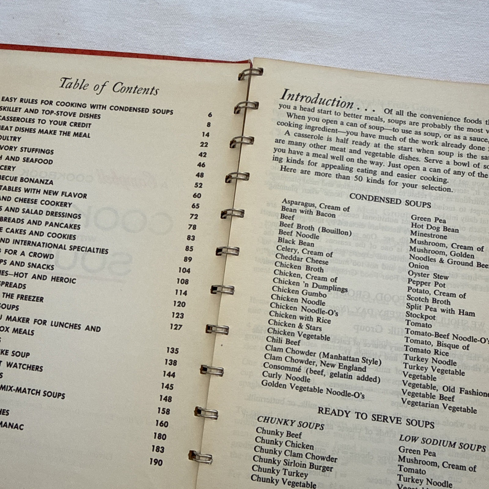 Vintage 1972 A Campbell Cookbook Cooking With Soup Spiral Bound Hardcover
