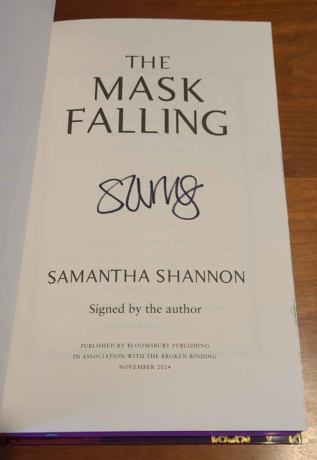 SIGNED The Bone Season 5-book Set -Samantha Shannon – The Broken Binding