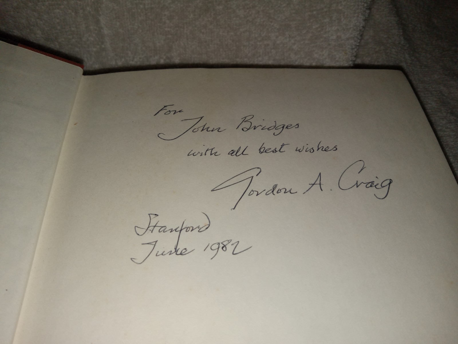 RARE THE GERMANS Hardcover Gordon A. Craig Signed Autographed FIRST EDITION 1982