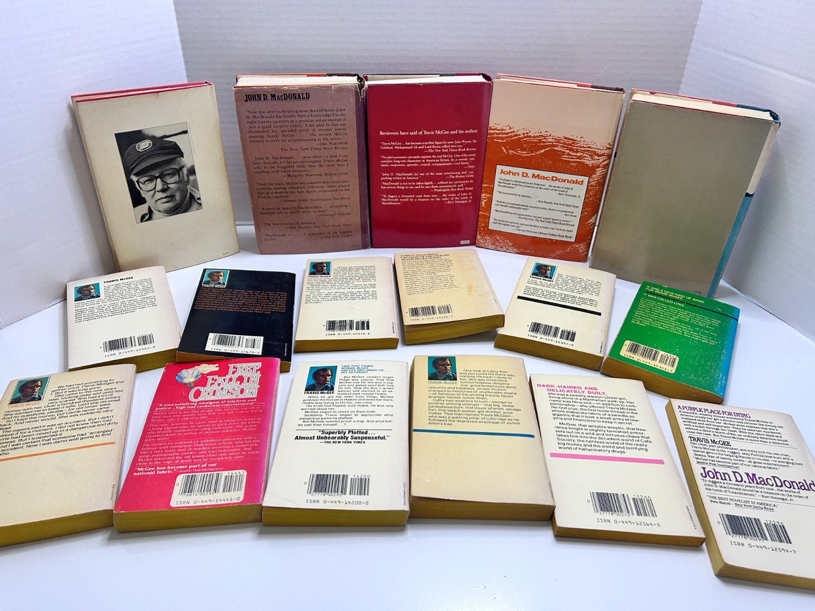 John D. MacDonald Vtg Lot Travis McGee Books 20 Volumes Hardcover & Paperback