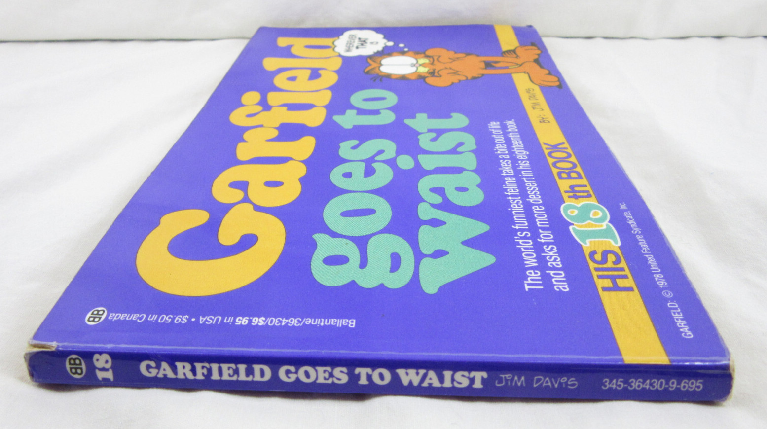 GARFIELD: GOES TO WAIST * His 18th Book * 1990 PB Book – Jim Davis