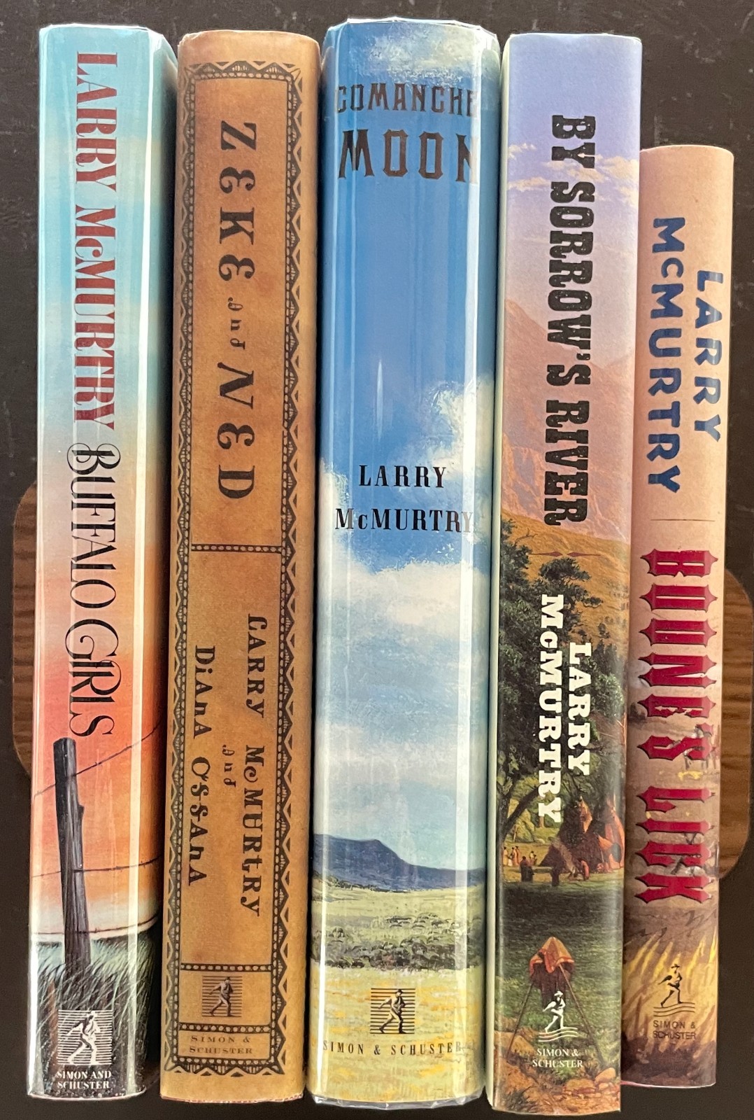 Lot of 5 LARRY MCMURTRY Westerns. All 1st Editions. HB w/DJ. Like New