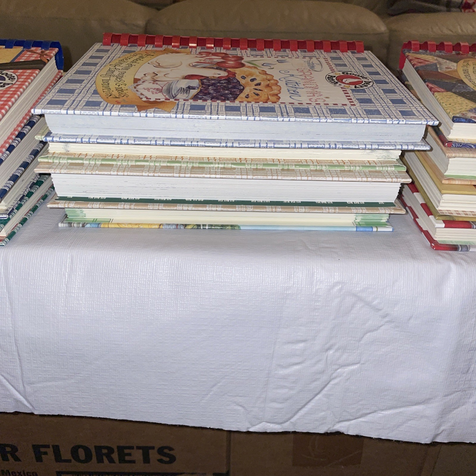 Huge Lot Of 16 Goose Berry Patch Spiral Bound Variety Cookbooks EUC