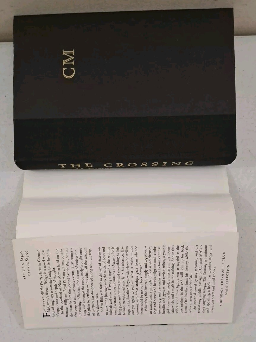 RARE 1994 First Edition HCDJ of The Crossing by Cormac McCarthy
