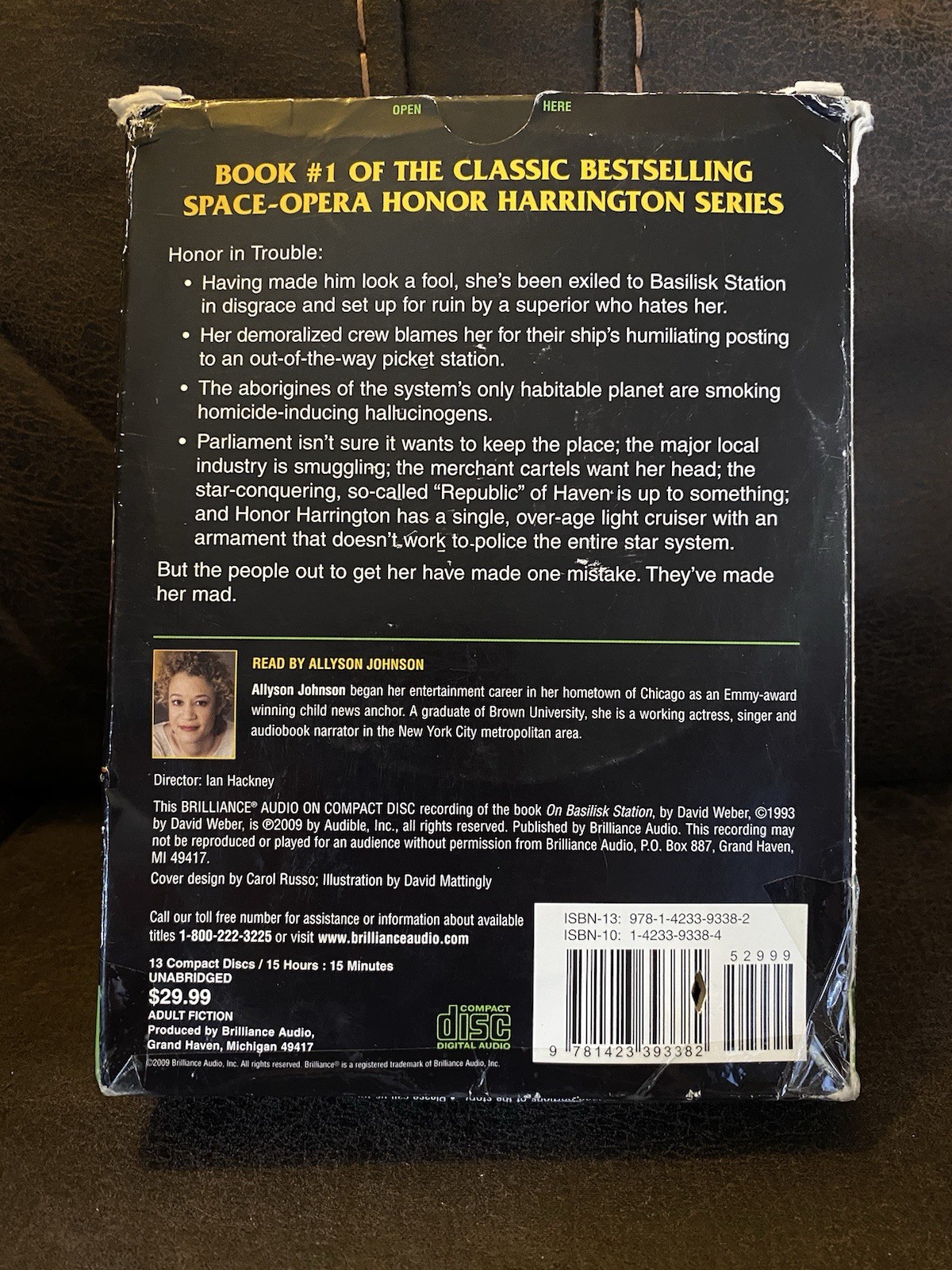 On Basilisk Station 01 Honor Harrington David Weber Audio Book Open Box 13 CDs