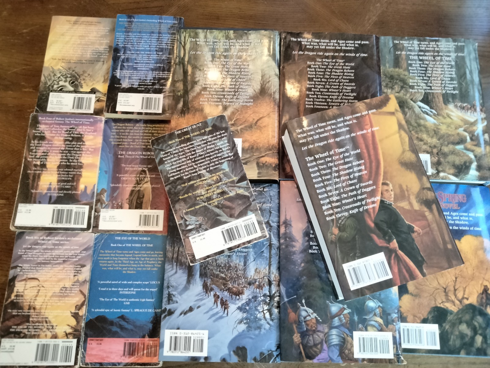 Wheel of Time by Robert Jordan Brandon Sanderson HC PB LOT of 14
