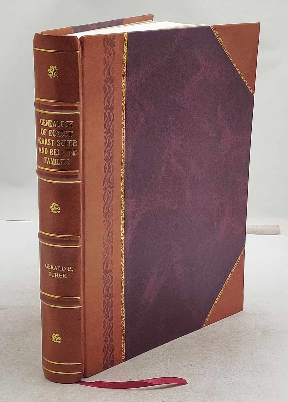 Genealogy of eckert karst scher and related families 1970 [Leather Bound]
