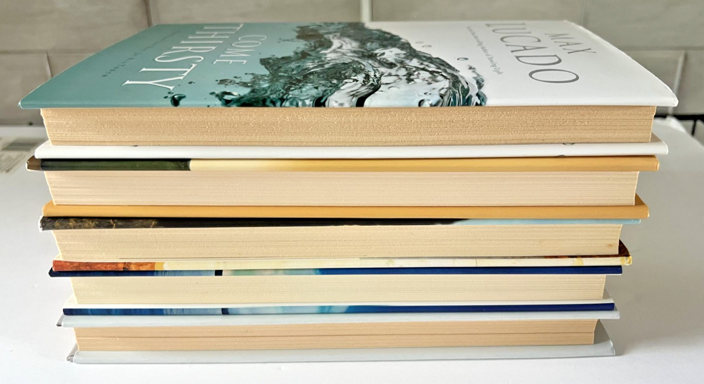 Max Lucado Lot Of 5 HC Books: Nails-Fearless-Thirsty-Traveling Light-Common Life