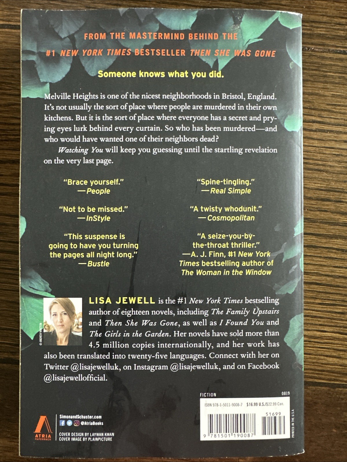 Watching You : A Novel by Lisa Jewell (2019, Trade Paperback)