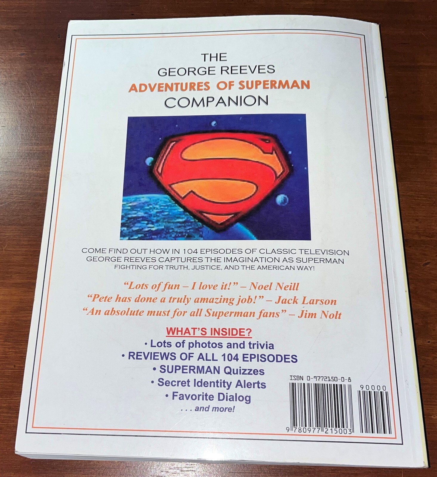 SAVE! The GEORGE REEVES Adventures of SUPERMAN Companion Author signed $20 OFF!