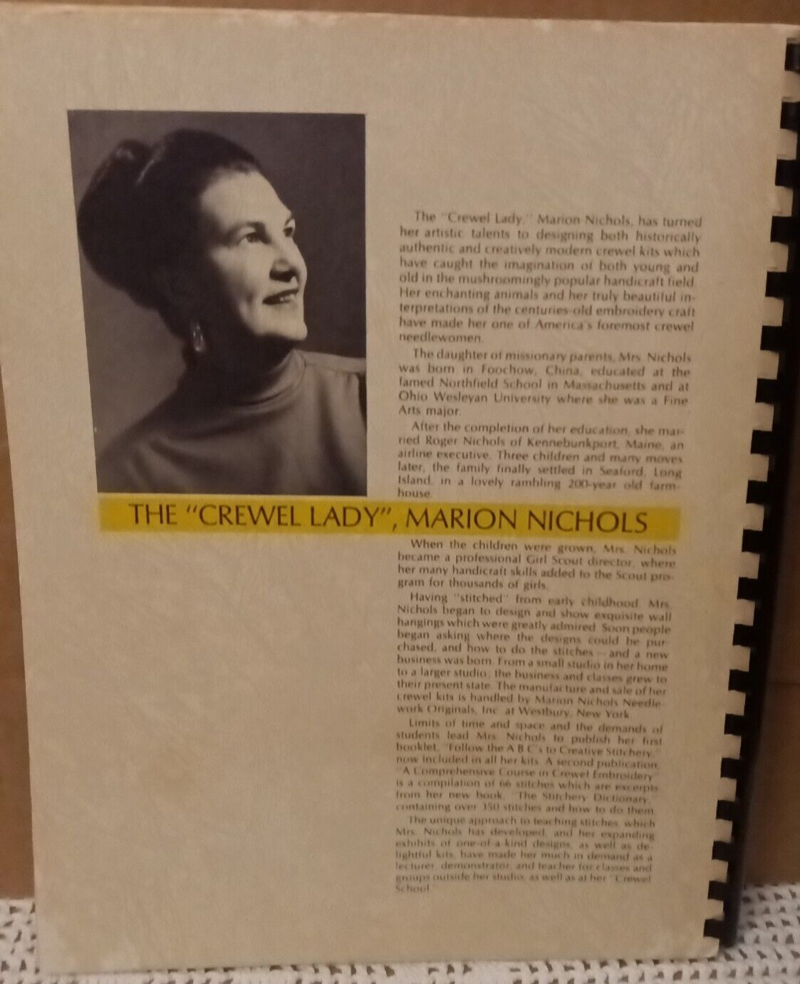 A Comprehensive Course In Crewel Embroidery By Marion Nichols 1971 160 Pages