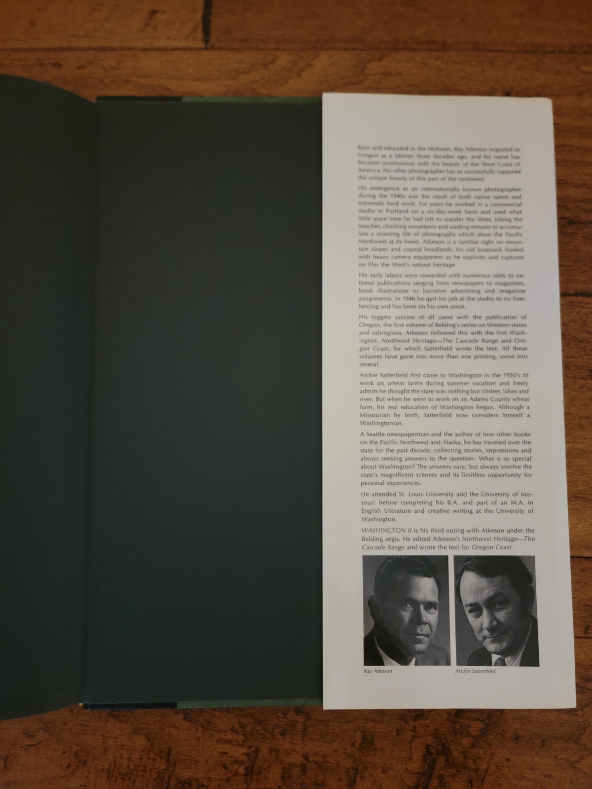 VtG Washington II Photography Ray Atkeson Large Format Hardcover DJ Book 1973
