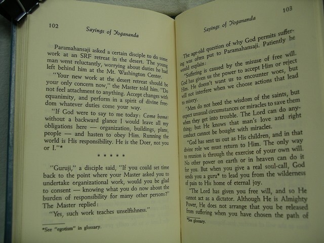 Sayings of Yogananda Book, Self Realization Fellowship 1972 124 pages