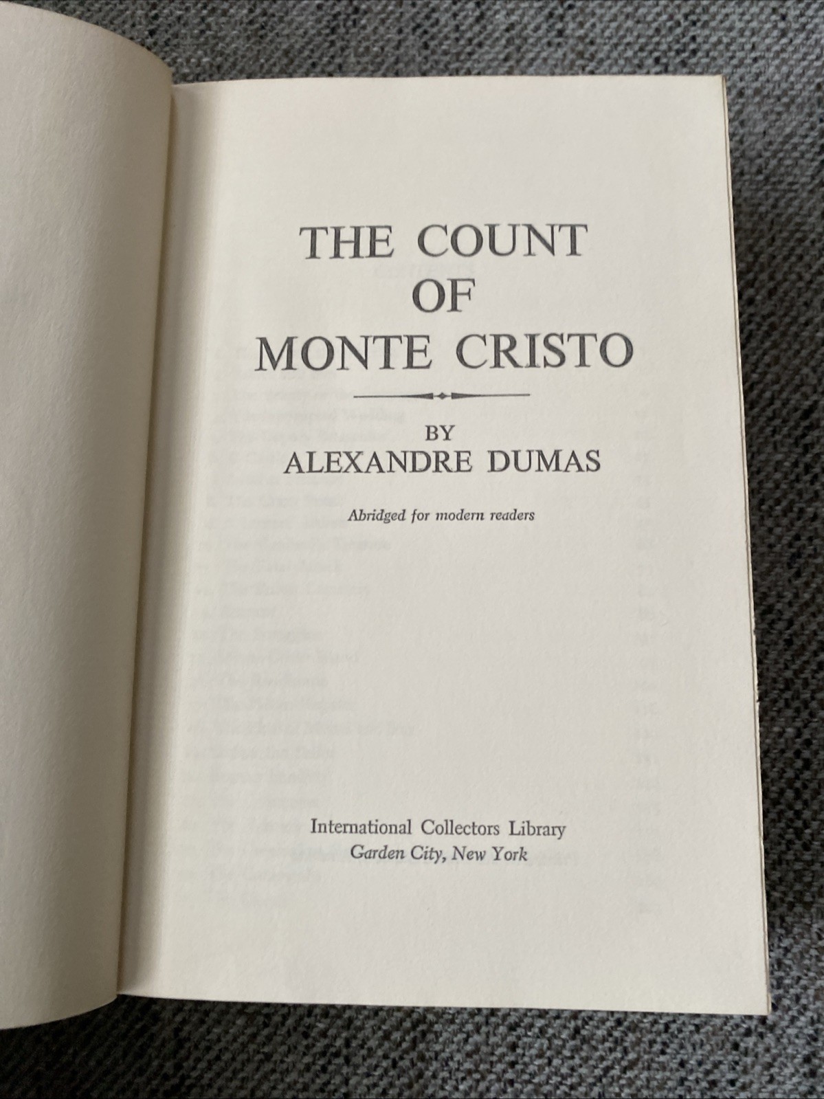 The Count Of Monte Cristo Alexandre Dumas 1844 International Collectors Library