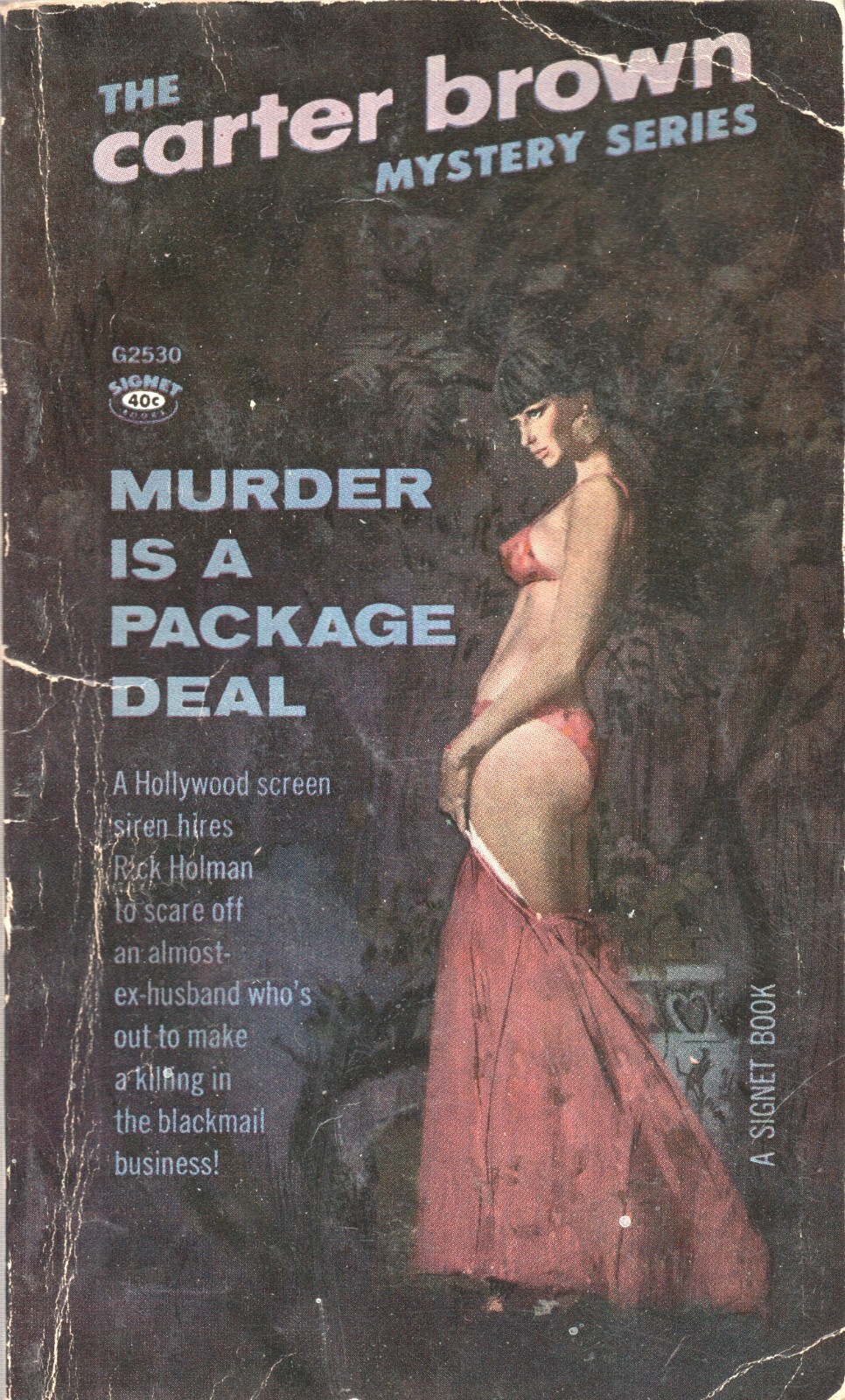MURDER IS A PACKAGE DEAL by CARTER BROWN Signet Books 1964 1st
