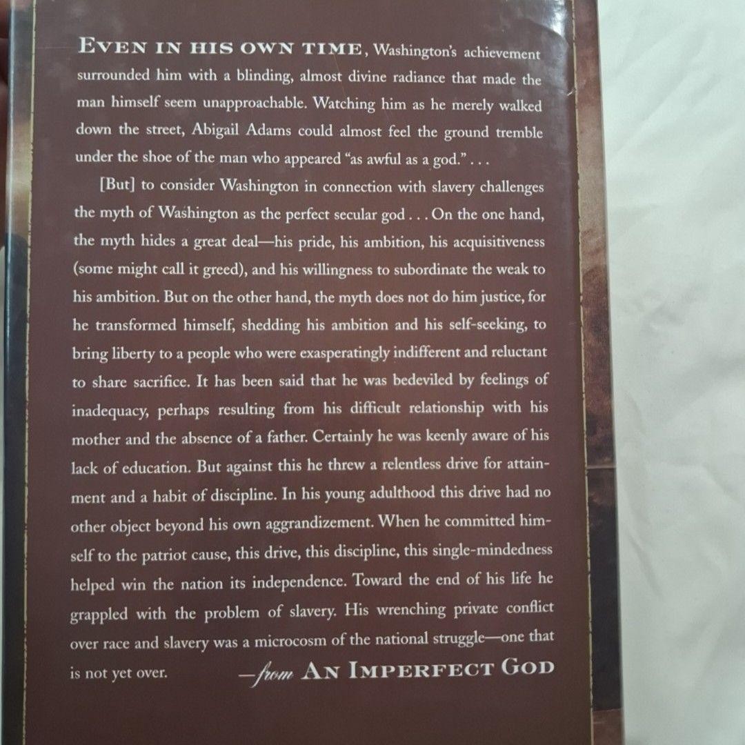 An Imperfect God Henry Wiencek HC Farrar, Straus And Giroux 2003 First Ed.