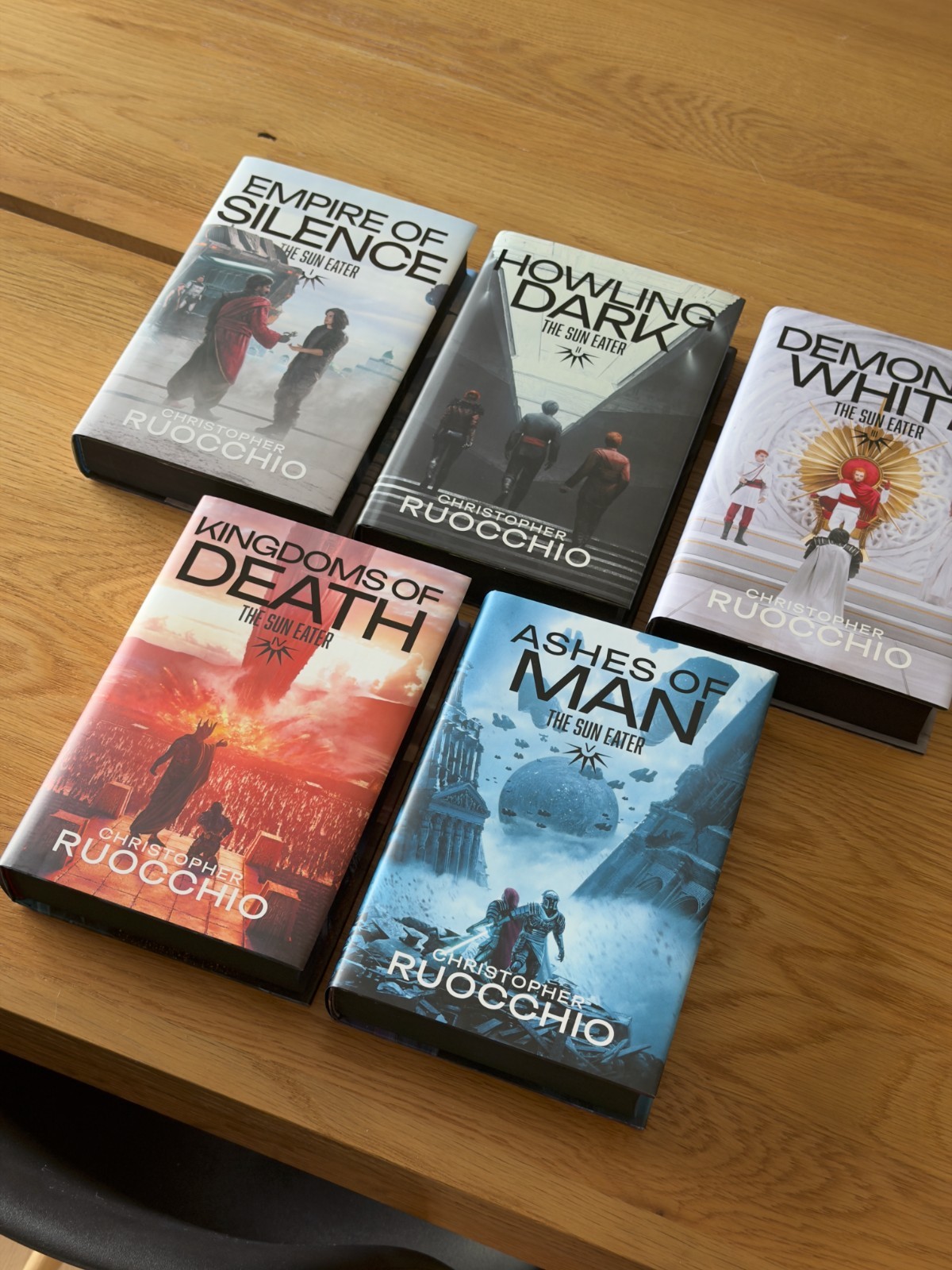 The Sun Eater Series SIGNED by Christopher Ruocchio Broken Binding Hardcovers