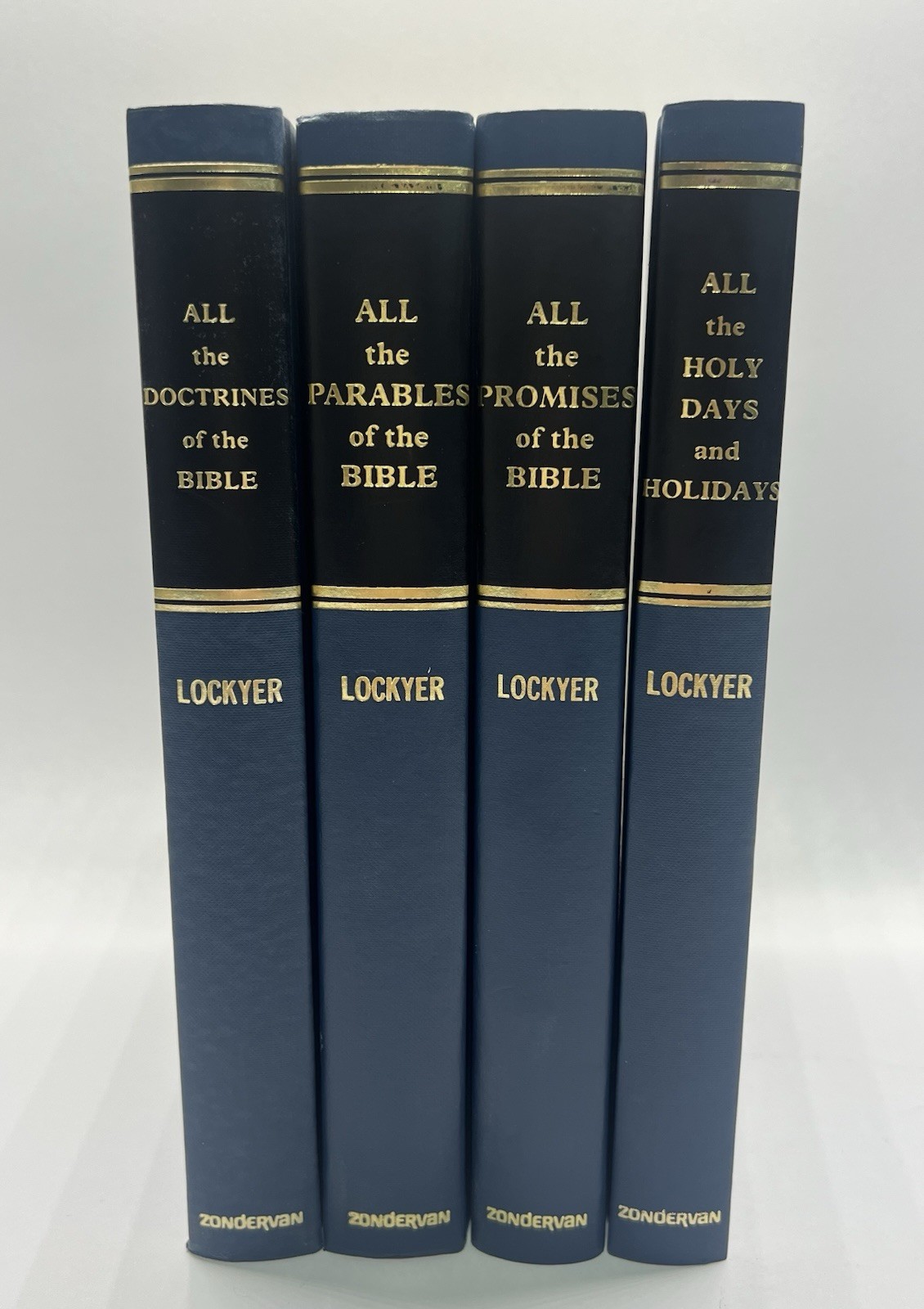 HERBERT LOCKYER lot 4 Christian hardcover “All” books Zondervan 1995 Bible