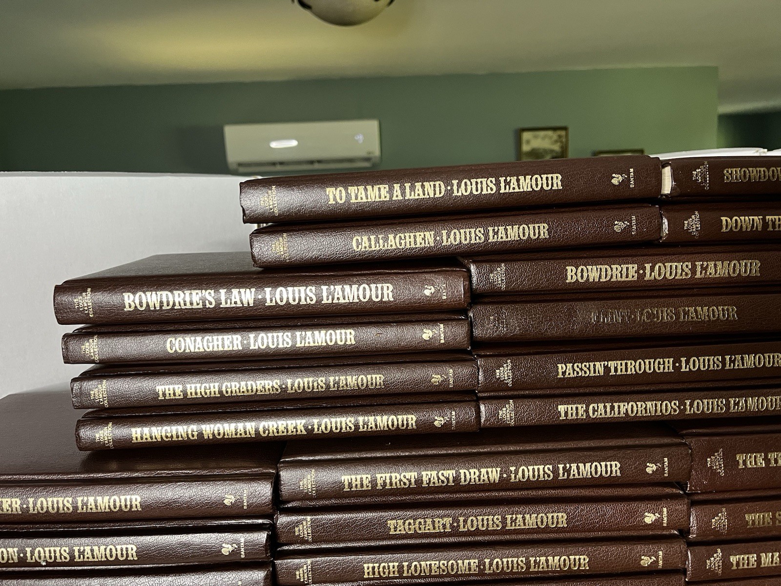 The Louis L’Amour Collection Leatherette Hardcover Books (Sold Individually)