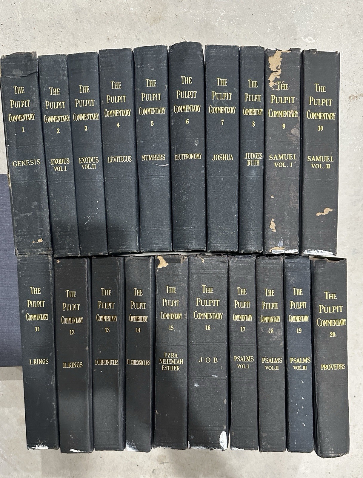 Set of The Pulpit Commentary Spence Exell Volumes 1-20 Vintage