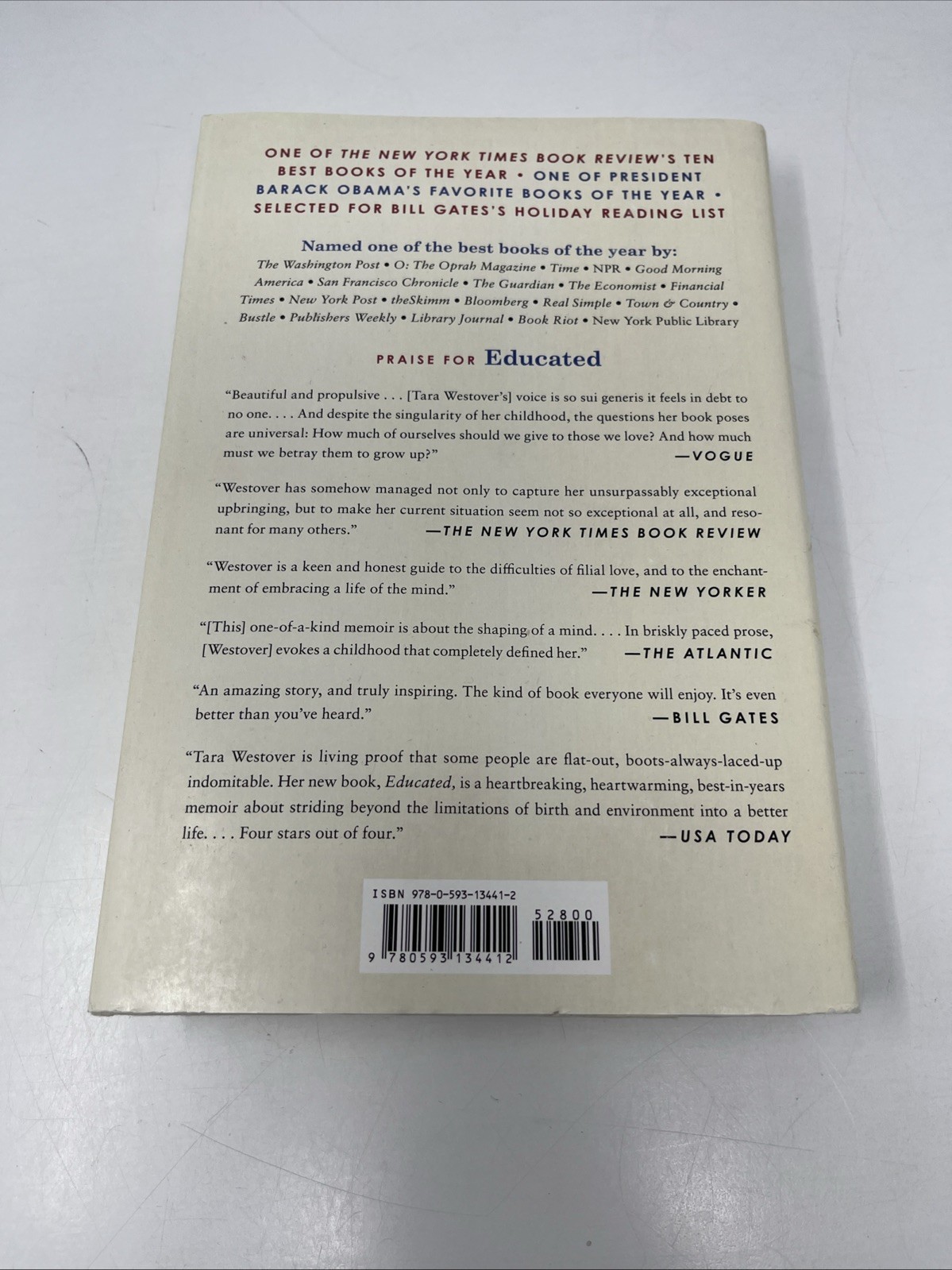 Educated: A Memoir By Tara Westover Signed Copy HC/DJ