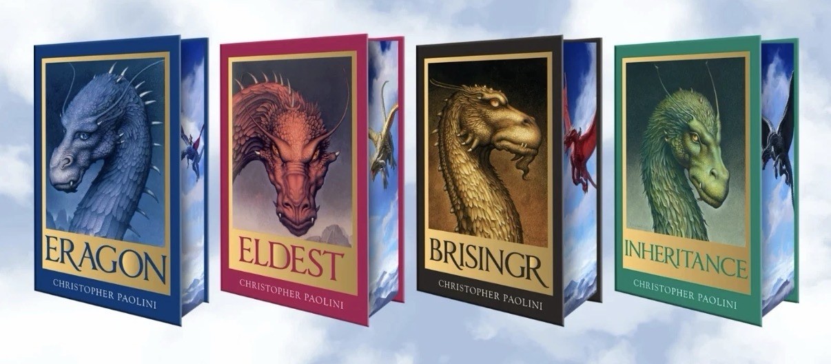 Eragon Series by Christopher Paolini – Broken Binding – SIGNED – Alt Jackets