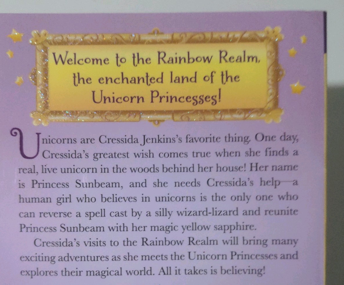Unicorn Princesses Sunbeam’s Shine By Emily Bliss Paperback Book 109 Pages