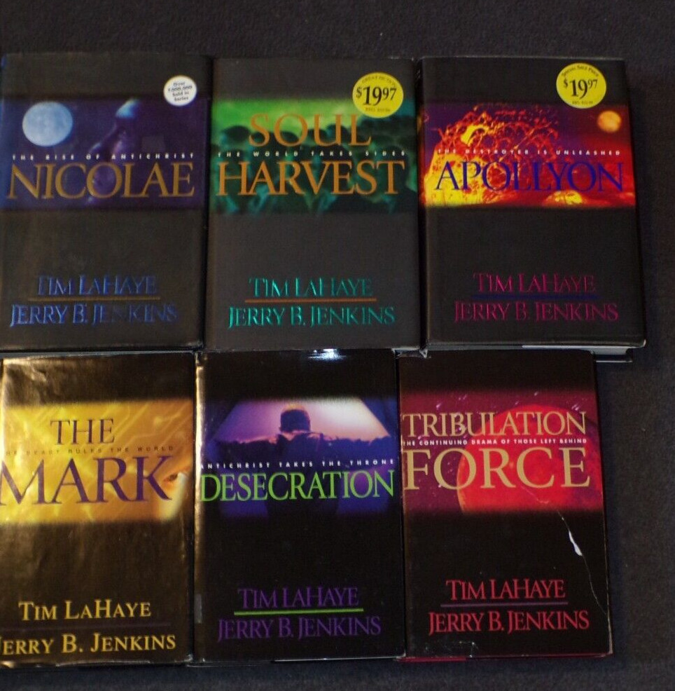 Lot 9 Tim LaHaye Jerry Jenkins Left Behind Series HB Books Armageddon Mark