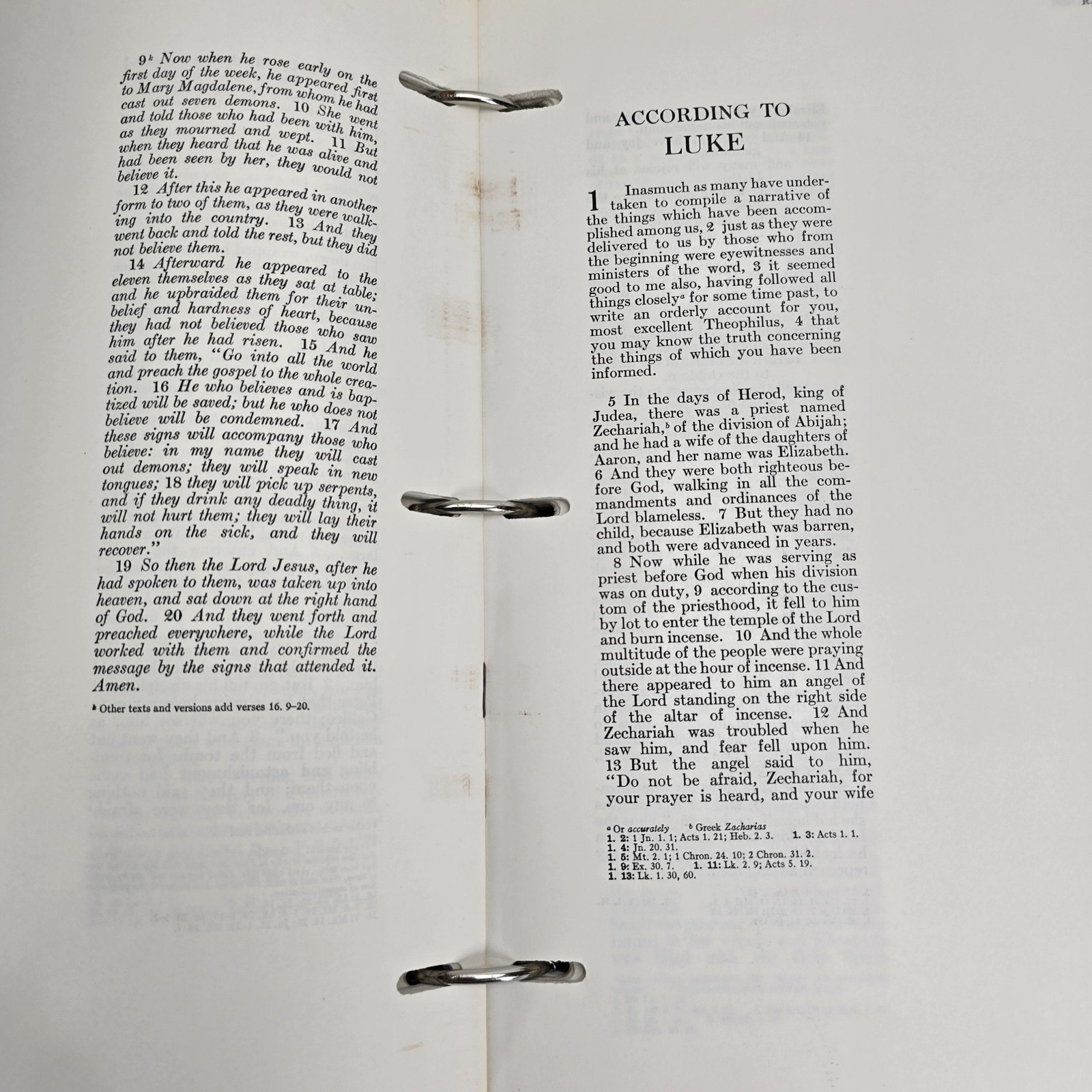 The New Covenant New Testament RSV Wide Margin 3 Ring Binder 1962 Looseleaf