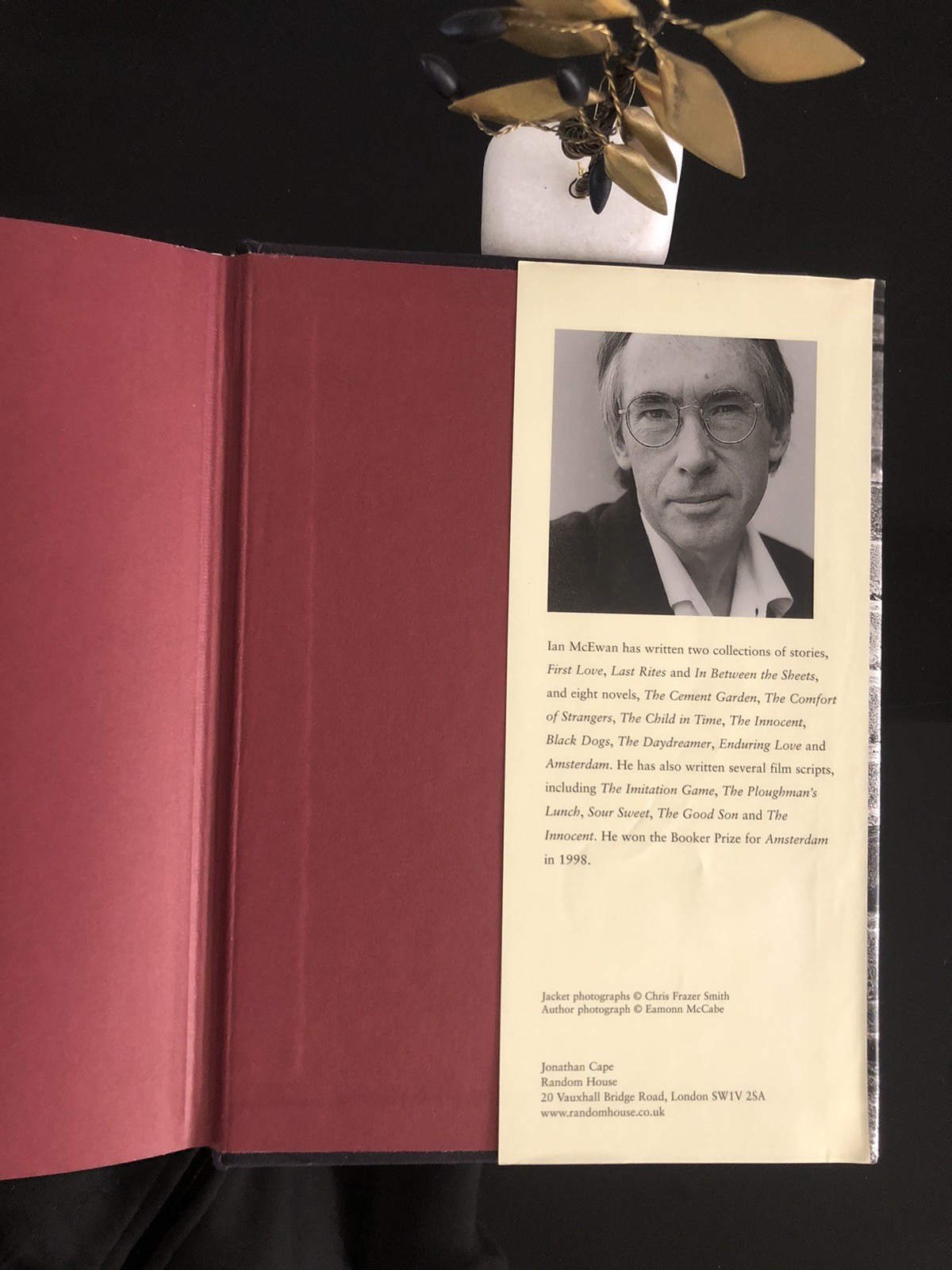 Ian McEwan Atonement Jonathan Cape 2001 First Ed/F.Print H/C D/J Good Condition