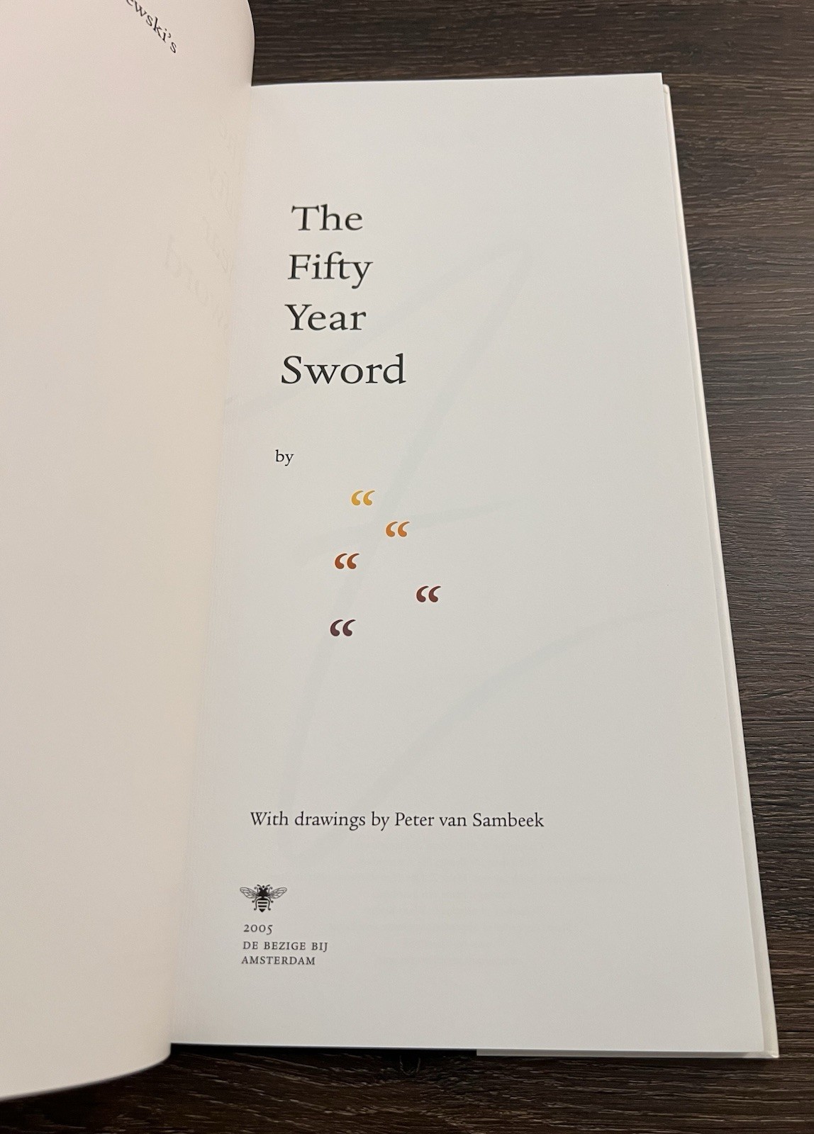 SIGNED Mark Z. Danielewski The Fifty Year Sword TRUE First Edition As-New +photo