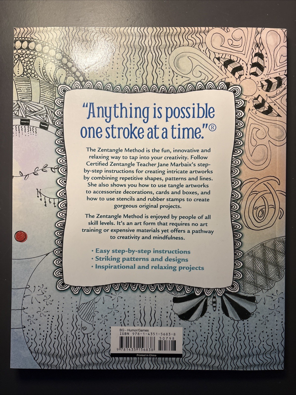 Zentangle, the Inspiring and Mindful Drawing Method by Jane Marbaix