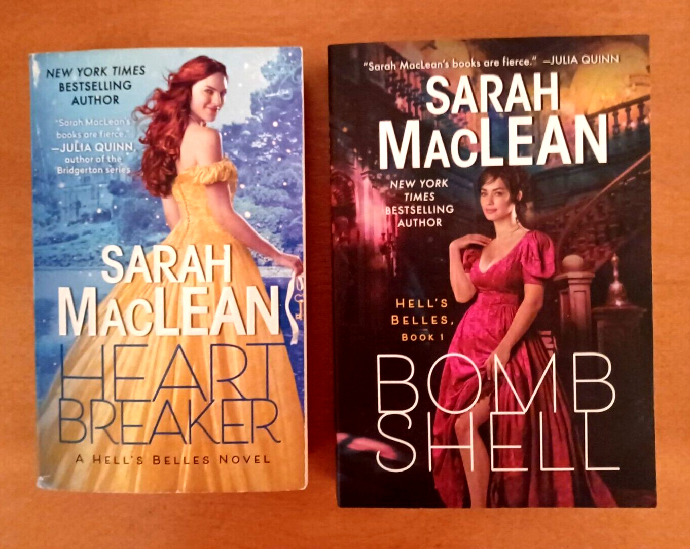 2 Hell’s Belles novels-Sarah MacLean-Bomb Shell & Heart Breaker-free shipping