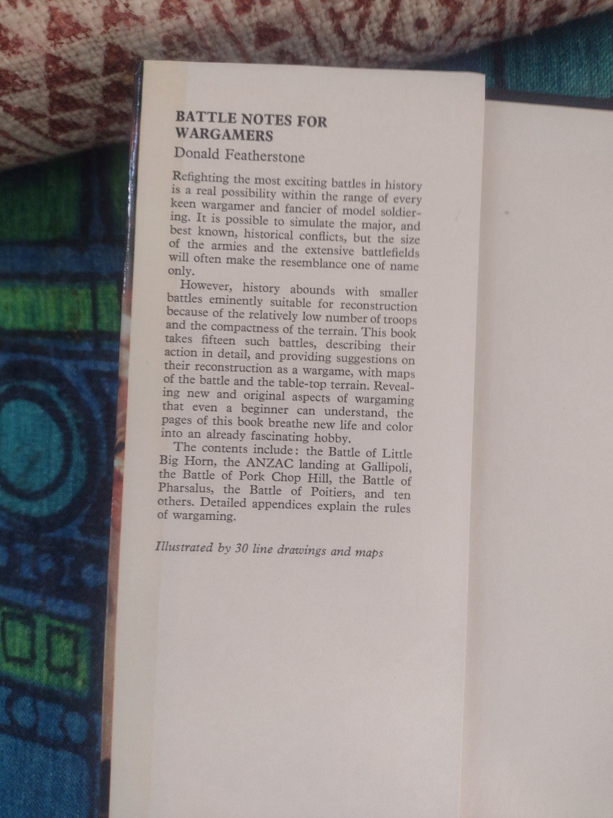 Battle Notes for Wargamers Donald F. Featherstone hardback dustjacket