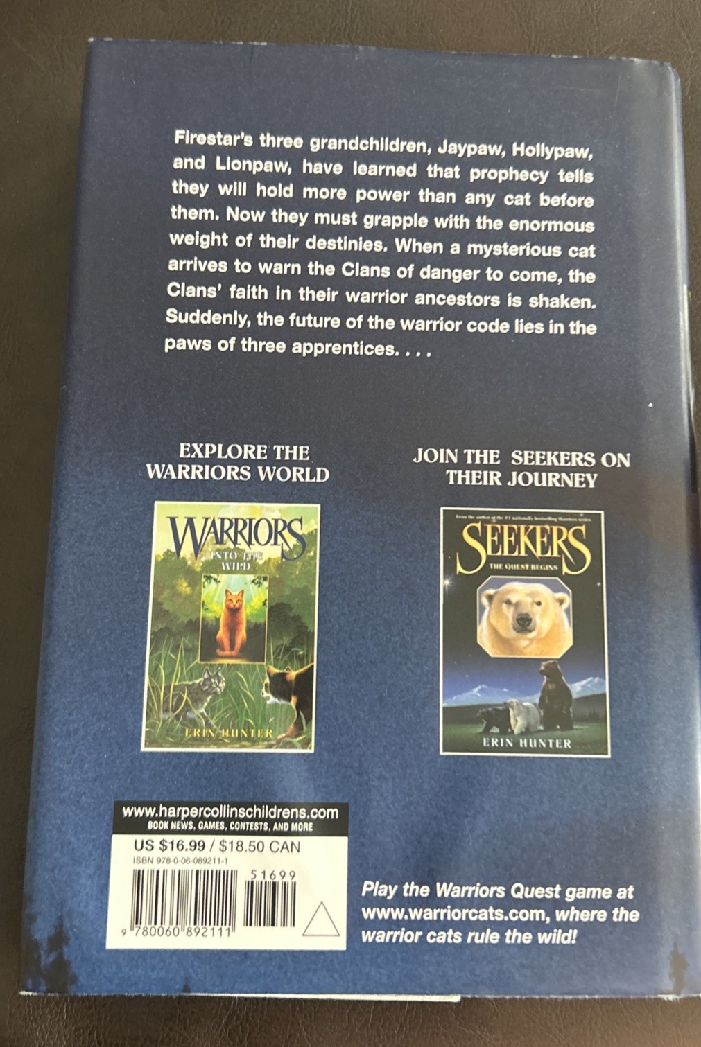 Warriors Hardcover Book Lot 9 By Erin Hunter Power Of 3, New Prophecy, Super Ed