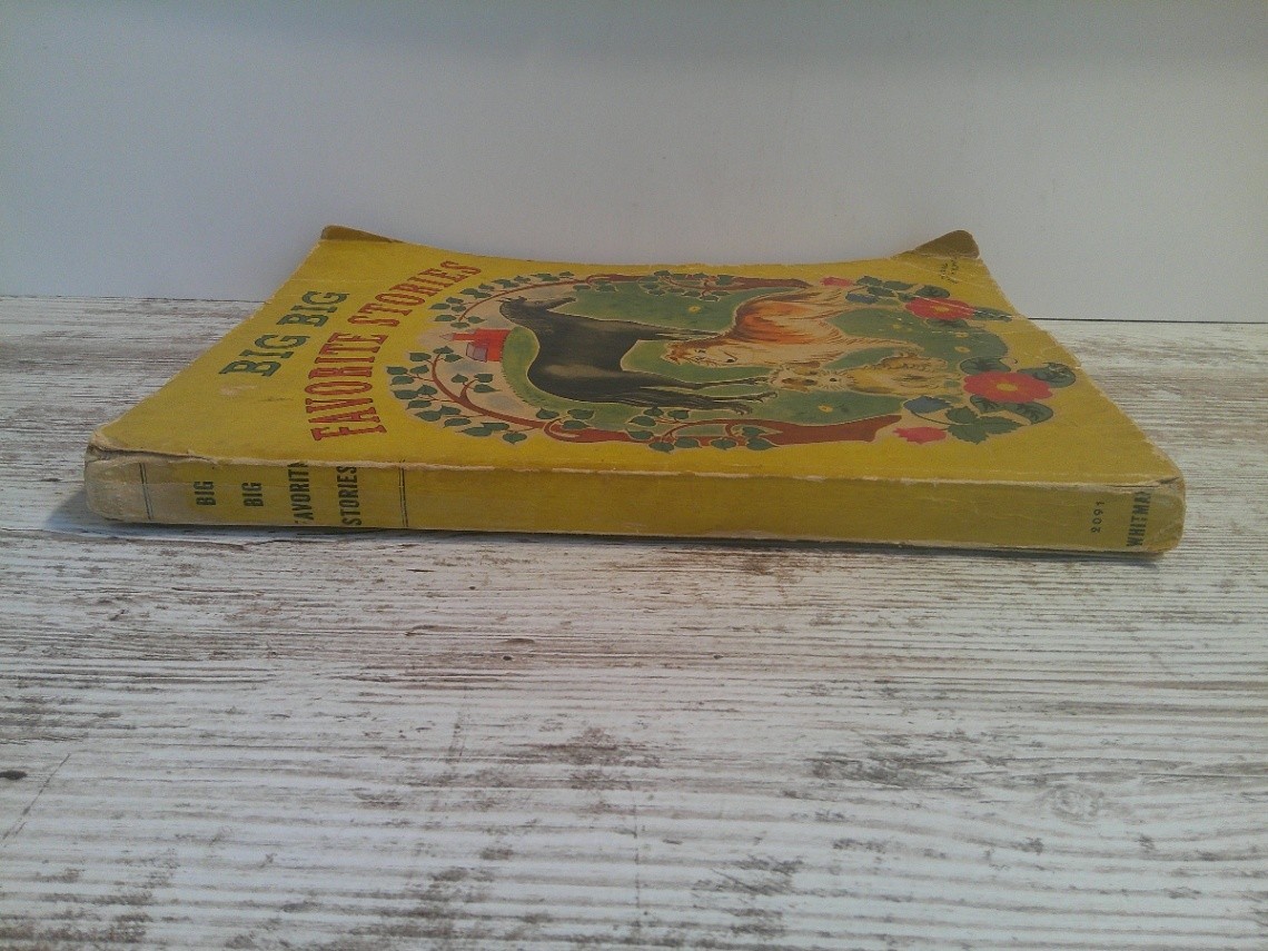 Vintage 1946 Big Big Favorite Stories Whitman Publishing Paperback Illustrated