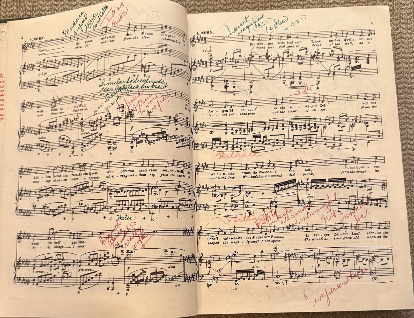 WAGNER: Gotterdammerung – Vocal Score (Schirmer HC), Hermann Uhde headshot
