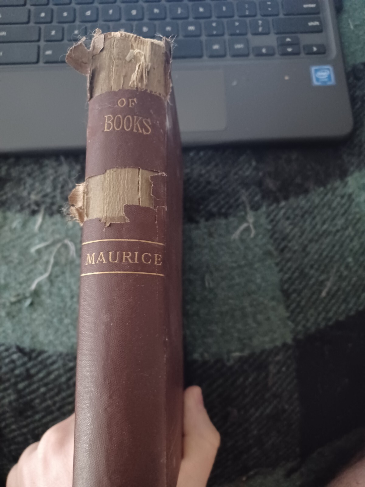 The Friendship of Books and other lectures by Rev F.D. Maurice 1889 Hardcover
