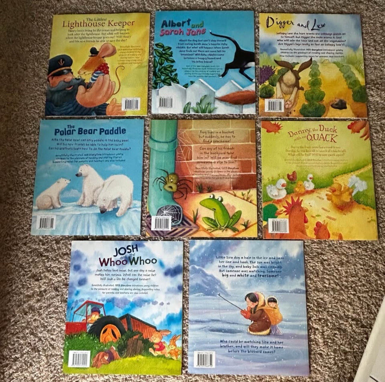 Lot of 8 Children’s Storytime Series Picture Books Paperback Ages 3-8
