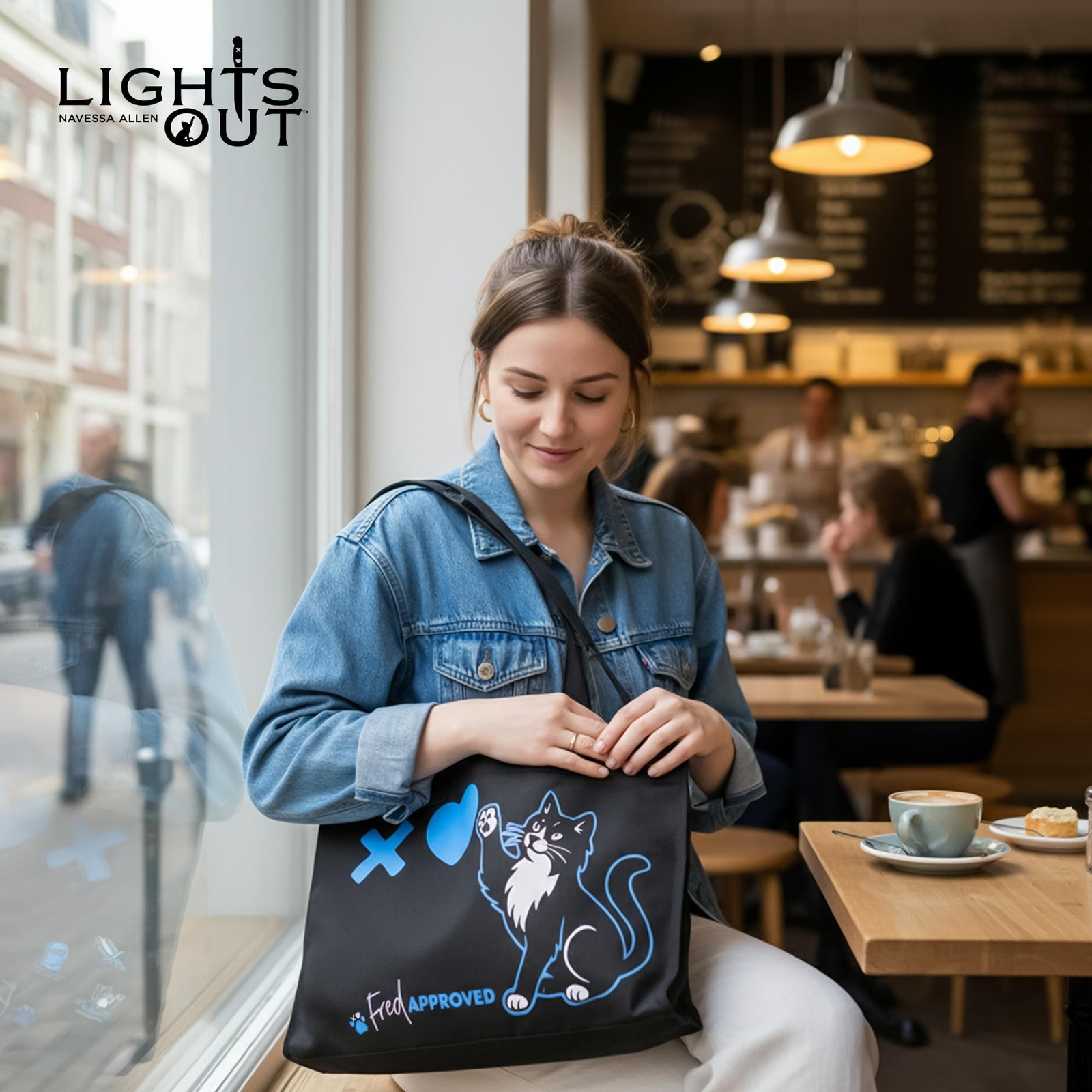 Lights Out Navessa „Allen Fred Approved“ Tote Bag