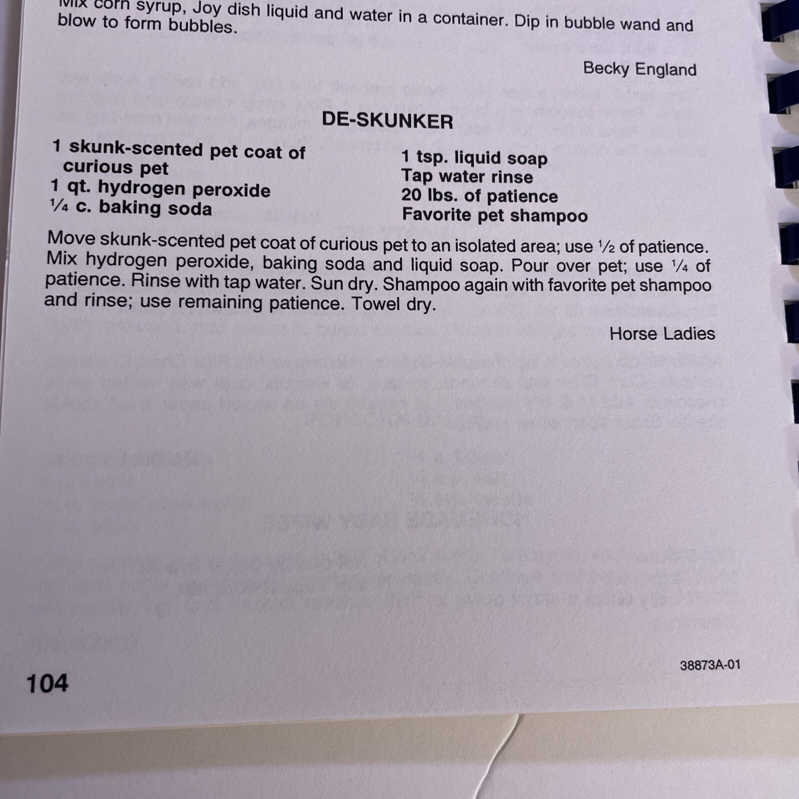 Morgantown WV cook book cookbook 2001 community spiral 104 pages of recipes