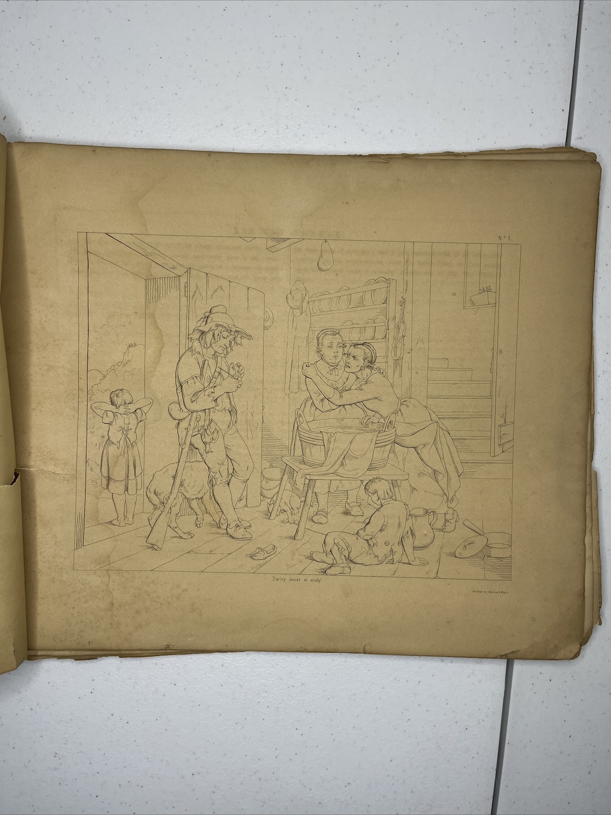 1848 van Winkle RIP Darley American art union rare books antique illustrated