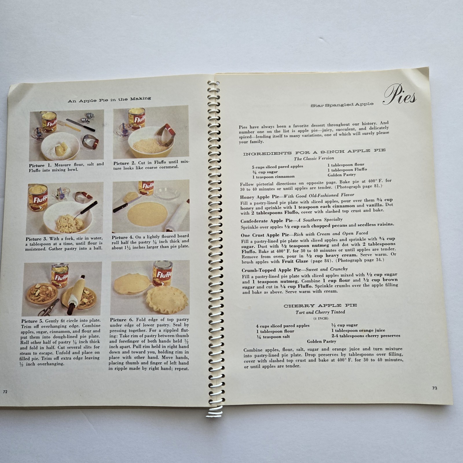 Vintage Creative Cooking Made Easy The Golden Fluffo Cookbook 1956 Spiral Good
