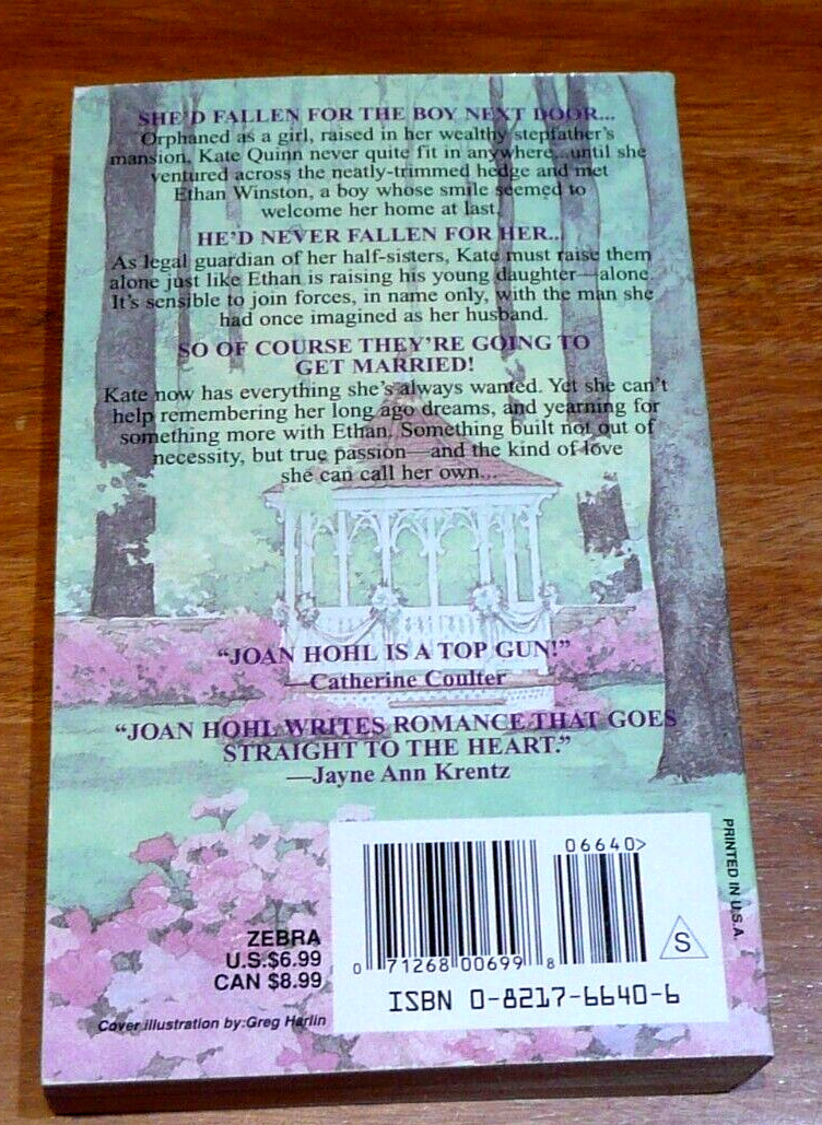 My Own by Joan Hohl (2000) VGC Gently Read Once