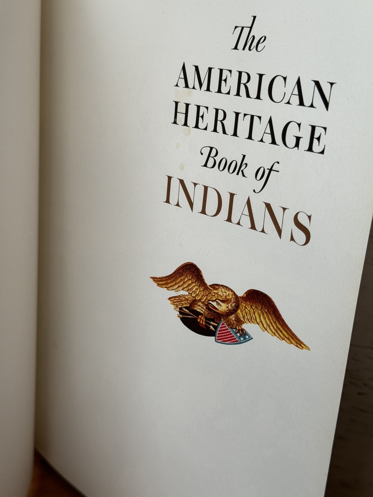 THE AMERICAN HERITAGE BOOK OF INDIANS 1961 HC/DJ Intro by JFK 424 pages