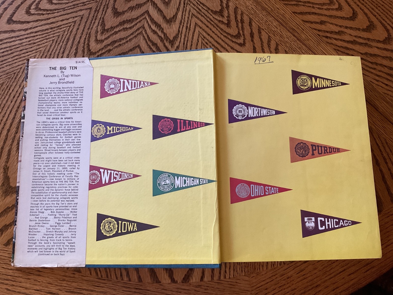1967 „THE BIG TEN“ BY TUG WILSON AND JERRY BRONDFIELD – 496 Pages