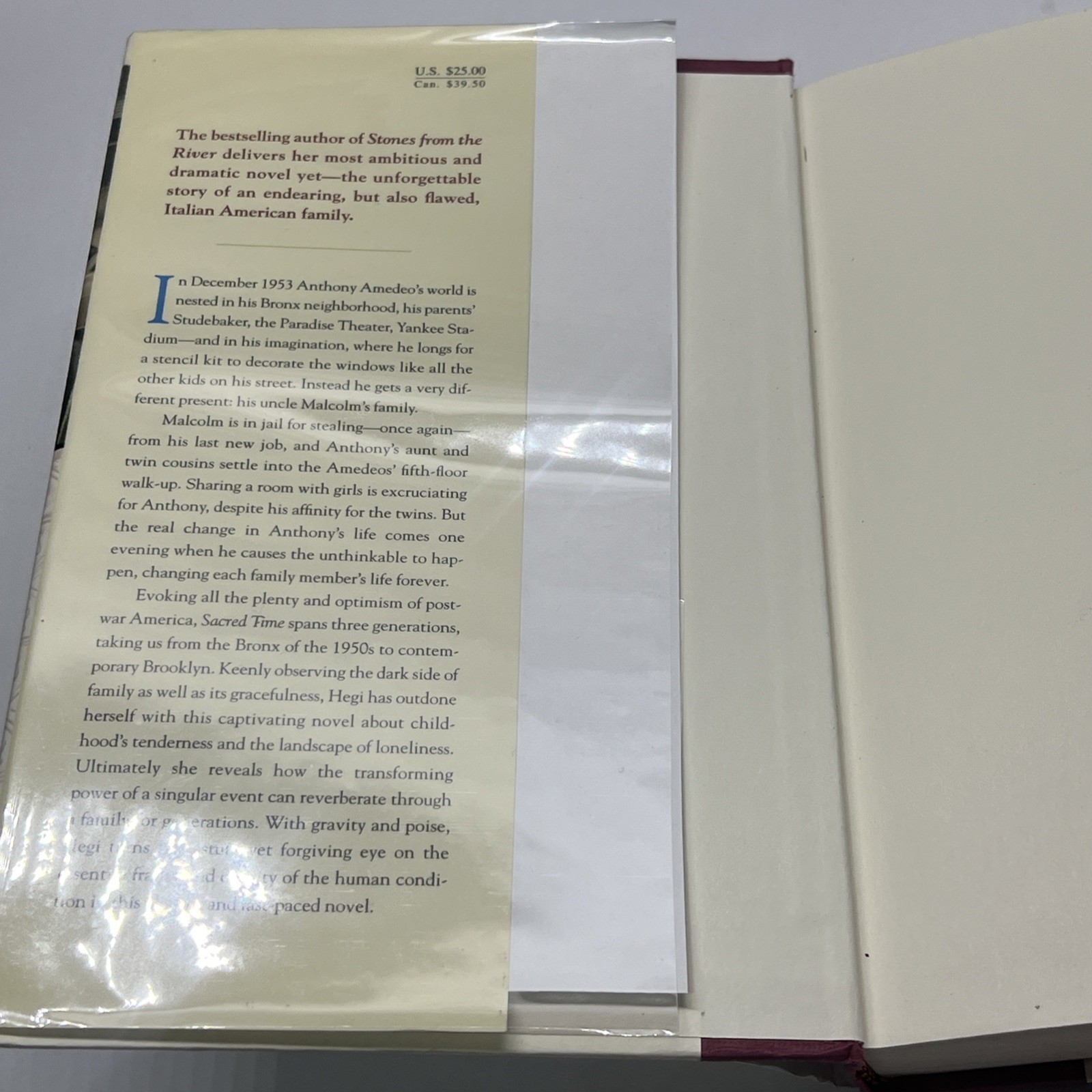Sacred Time Ursula Hegi 2003 Simon and Schuster First Edition SIGNED