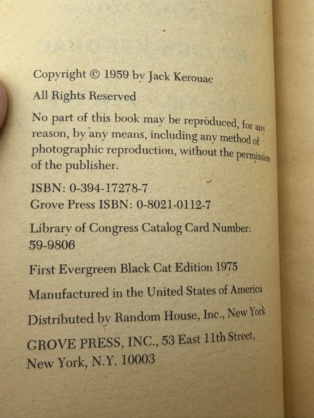 Jack Kerouac Paperback Lot 3 Books-Dr.Sax, On the Road, The Subterraneans